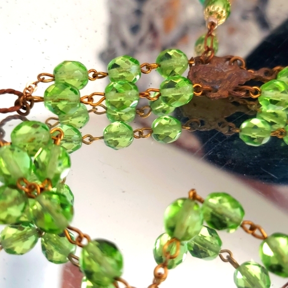 Czechoslovakian HUGE Cicada Necklace - Picture 5 of 6